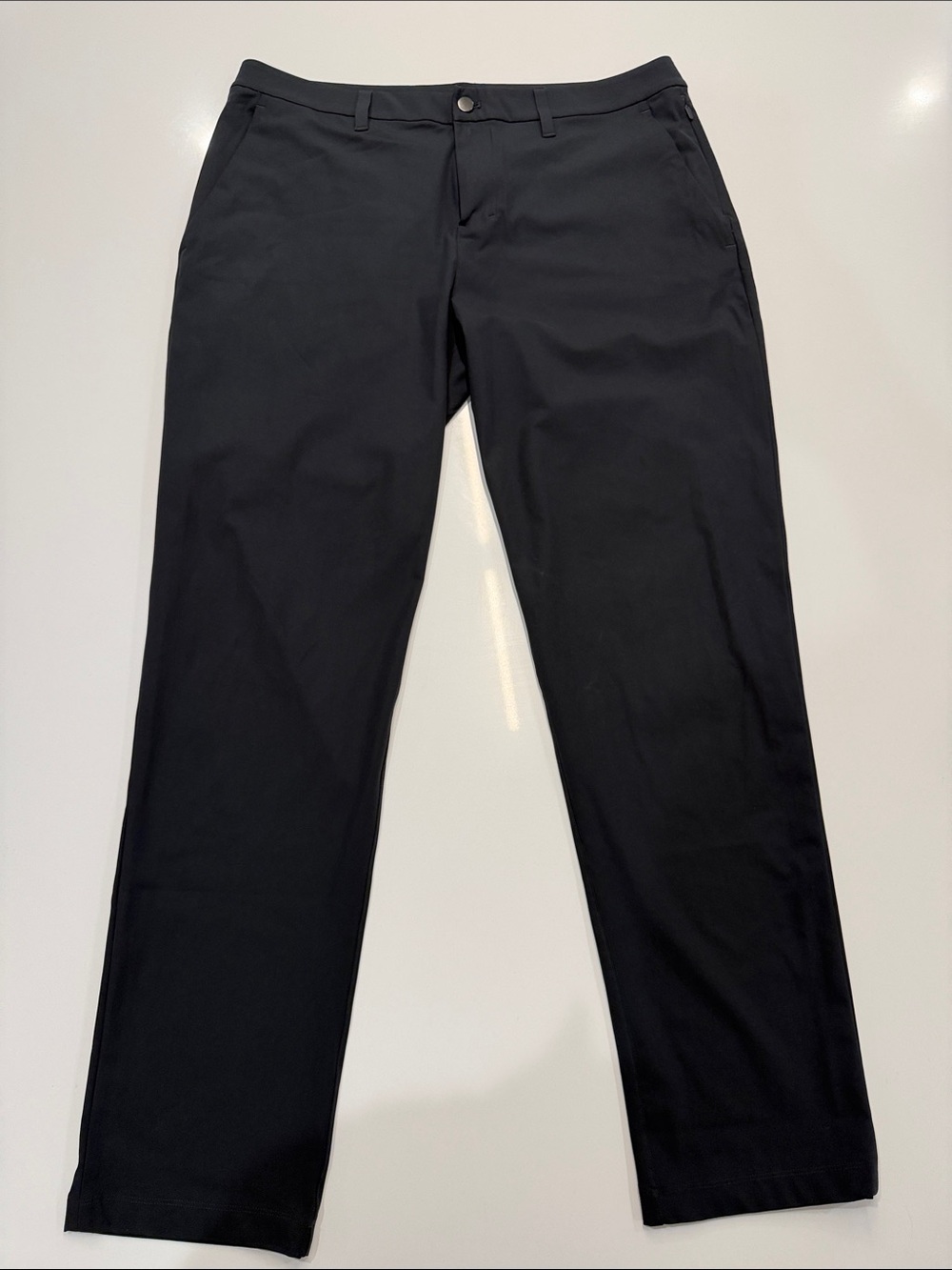 lululemon athletica Men's Black Straight-Leg Pants 36 x 36
